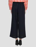 Details Celana Panjang Wide Cullote Overloop Wanita