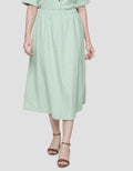 Brocade A Line Midi Skirt Details