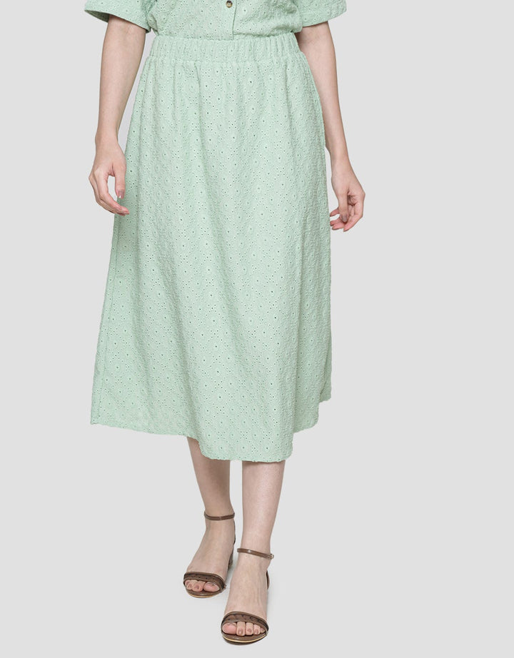 Details Midi Skirt A Line Brokat