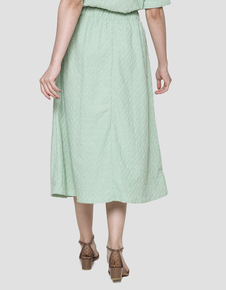 Details Midi Skirt A Line Brokat