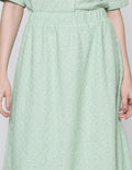 Brocade A Line Midi Skirt Details