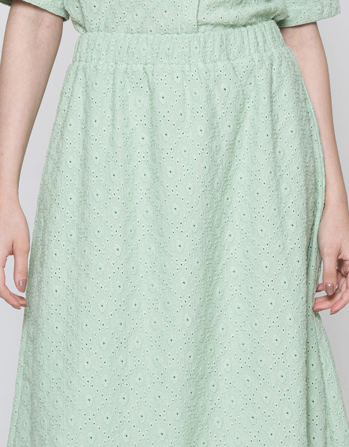 Details Midi Skirt A Line Brokat