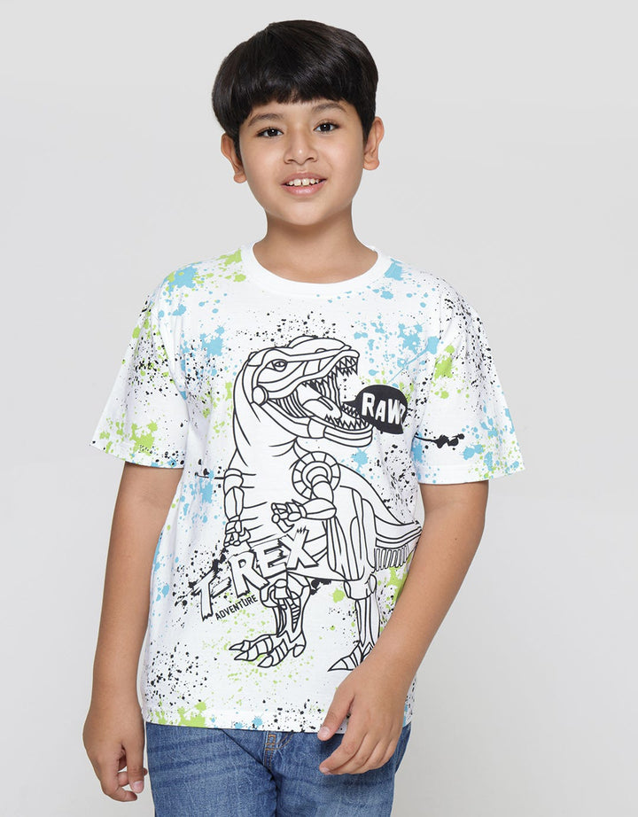 Aero Splash Dino Kaos Anak Laki-laki