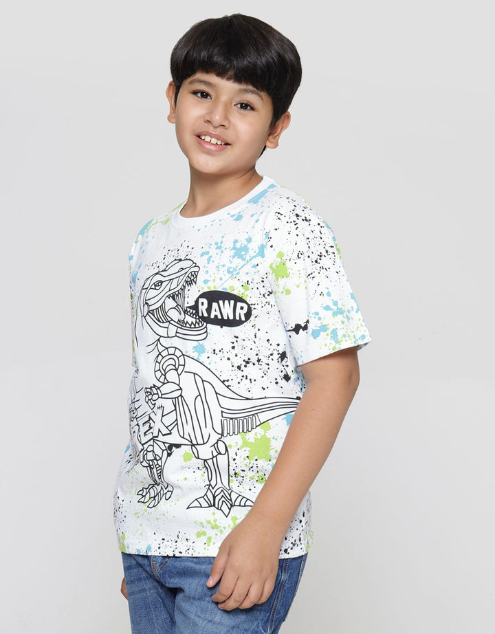 Aero Splash Dino Kaos Anak Laki-laki