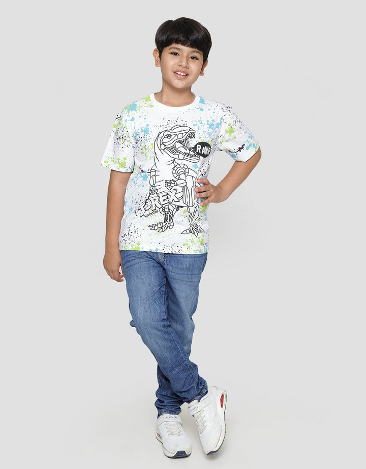 Aero Splash Dino Kaos Anak Laki-laki
