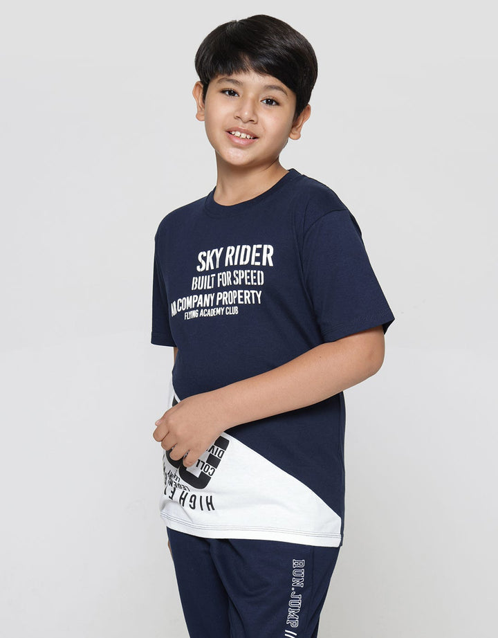 Aero Short Sleeve T-Shirt Print Sky Rider