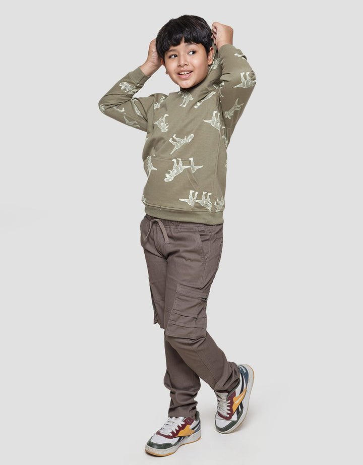 Aero Sweatshirt Hoody Print Dino Fury