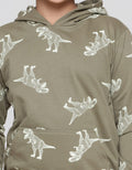 Aero Sweatshirt Hoody Print Dino Fury