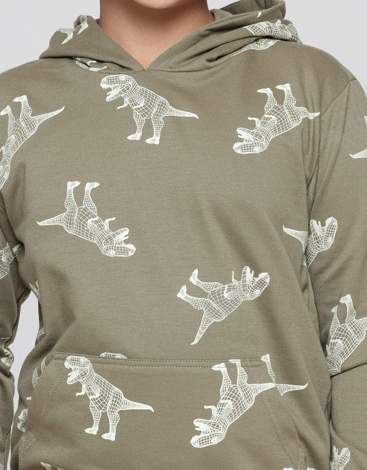 Aero Sweatshirt Hoody Print Dino Fury