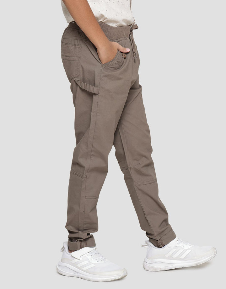 Aero Boys Basic Rib Button Long Pants