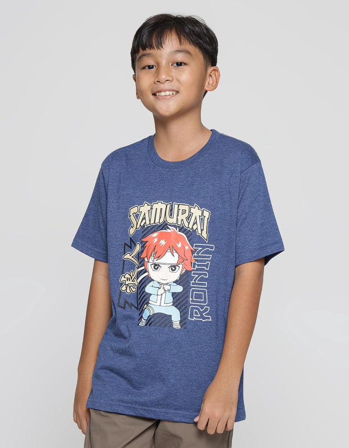 Aero Samurai Anime Print Kaos Anak Laki-laki