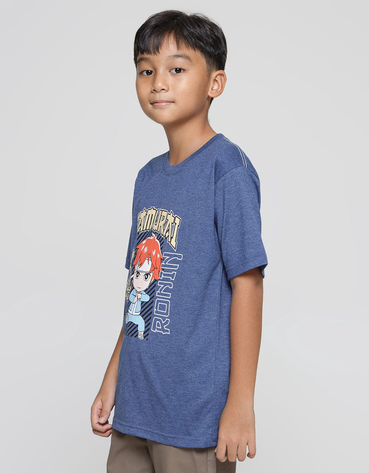 Aero Samurai Anime Print Kaos Anak Laki-laki
