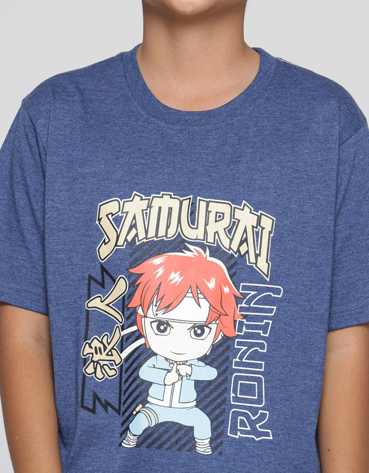Aero Samurai Anime Print Kaos Anak Laki-laki