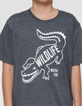 Aero Wildlife Crocodile Kaos Anak Laki-laki