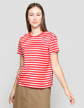 Connexion Knit Stripe Kaos Wanita