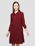 Connexion Long Sleeve Maxi Dress Tiered