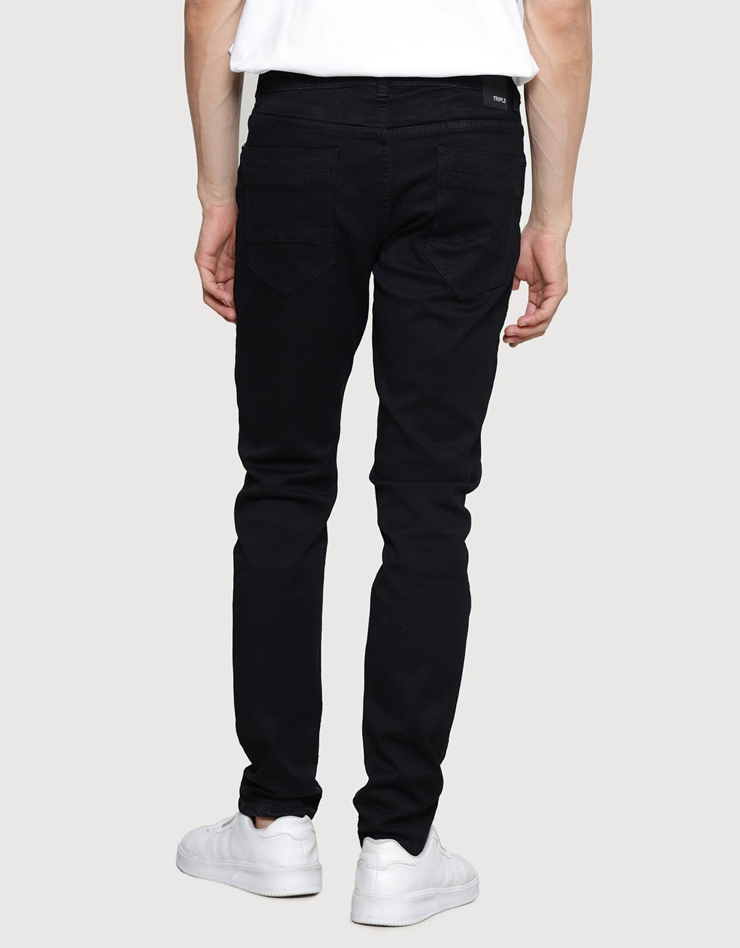 Triple Superblack Slim Fit Stretch Celana Jeans Big Size Pria