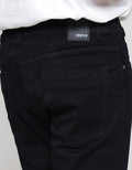 Triple Superblack Slim Fit Stretch Celana Jeans Big Size Pria