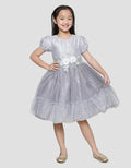 Donita Flower Patch Dress Party Anak Perempuan
