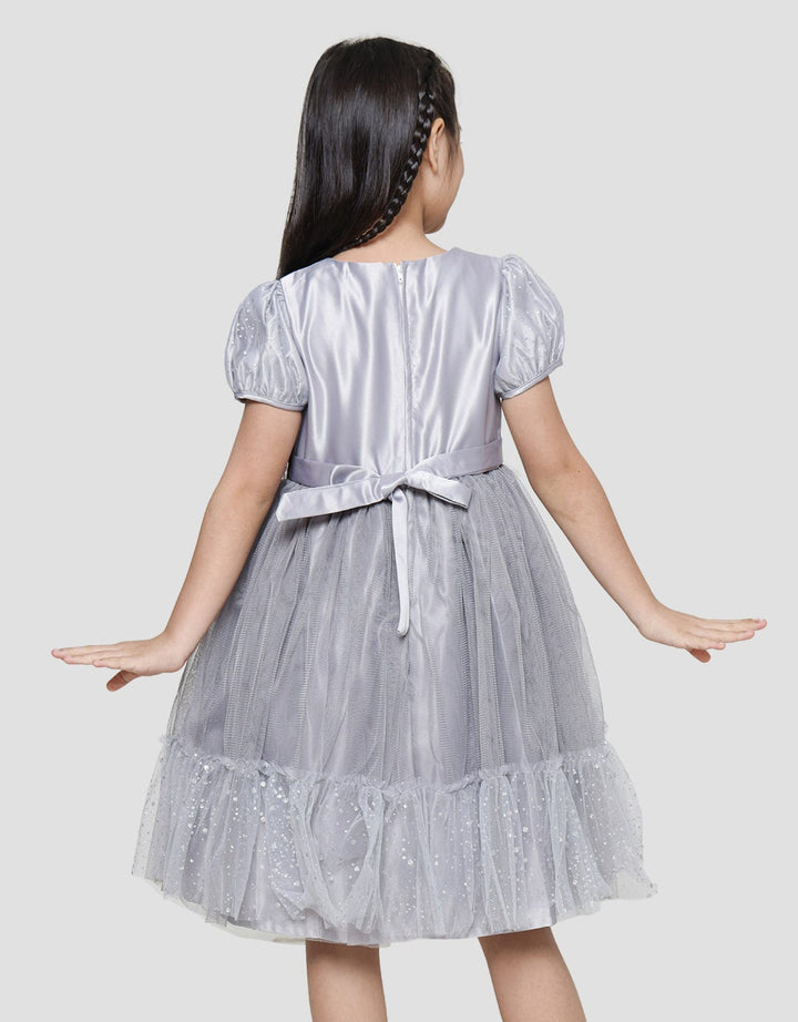 Donita Flower Patch Dress Party Anak Perempuan