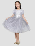 Donita Flower Patch Dress Party Anak Perempuan