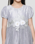 Donita Flower Patch Dress Party Anak Perempuan