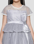 Donita Big Ribbon Party Dress for Girls