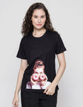 Nevada Tencel Donut Print Kaos Wanita