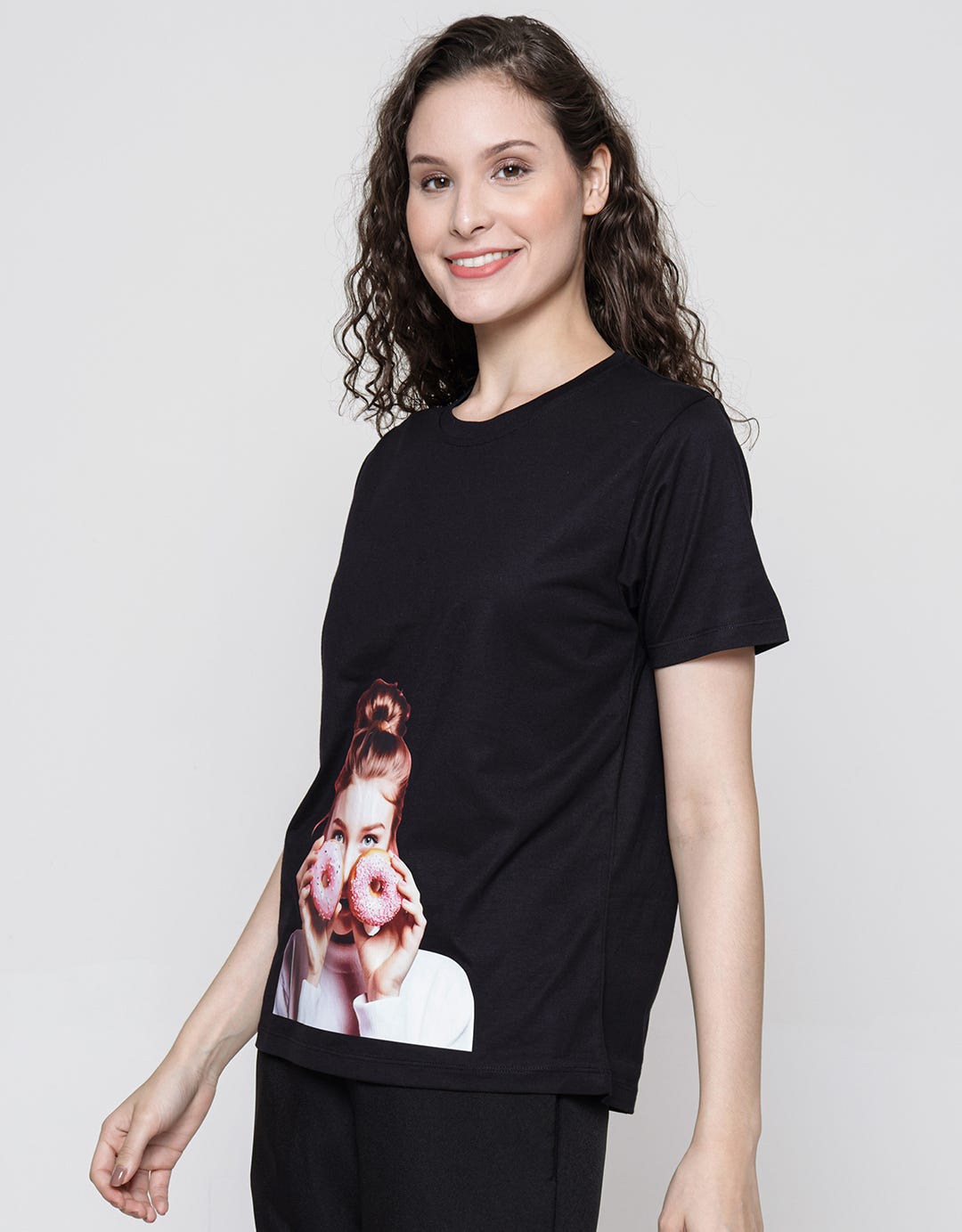 Nevada Tencel Donut Print Women's T-Shirt