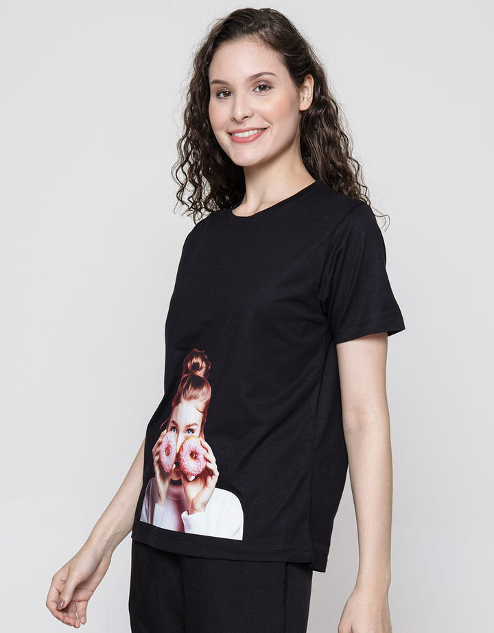 Nevada Tencel Donut Print Women's T-Shirt