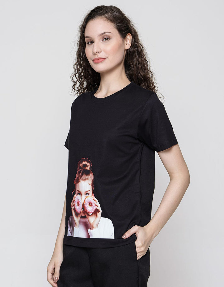 Nevada Tencel Donut Print Women's T-Shirt
