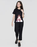 Nevada Tencel Donut Print Kaos Wanita