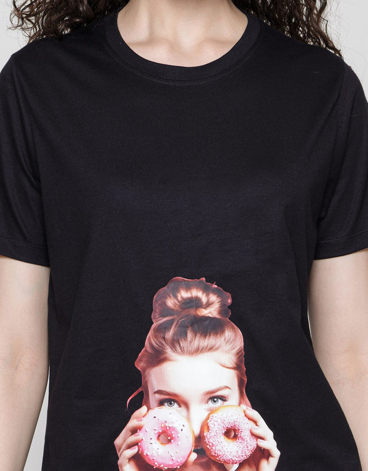 Nevada Tencel Donut Print Women's T-Shirt