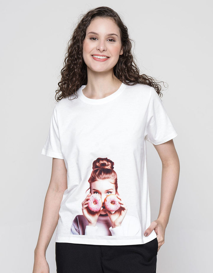 Nevada Tencel Donut Print Women's T-Shirt