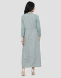 Exit Olive Overall Dress Wanita