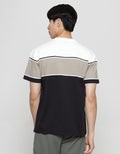 Details Texture Color Blocking Cut And Sewn Men's T-shirt