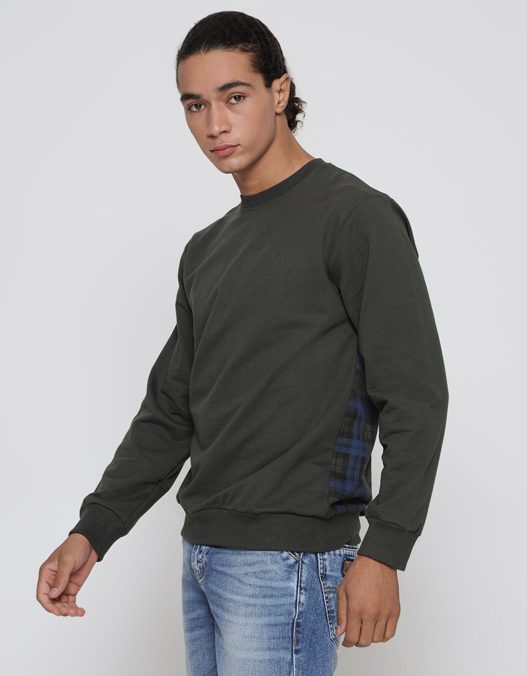 Details Checks Wording Sweater Pria