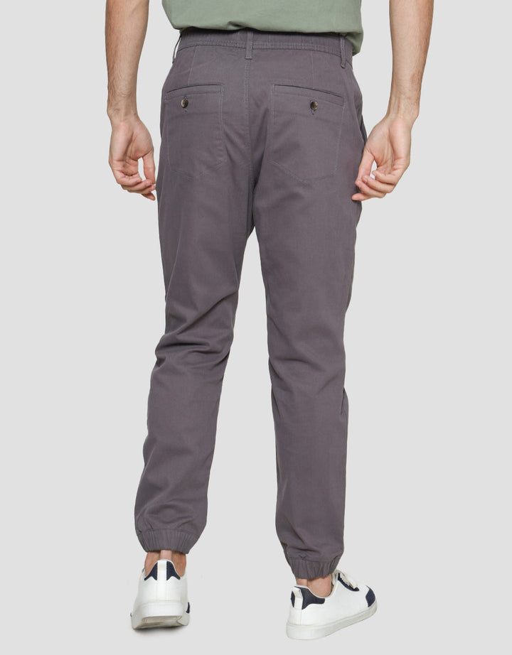 Details Zipper Drawstring Hiro David Fit Jogger Pria