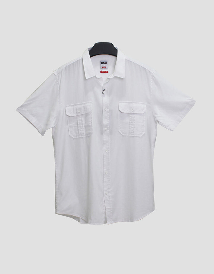 Gabs Pocket Plain Kemeja Casual Pria