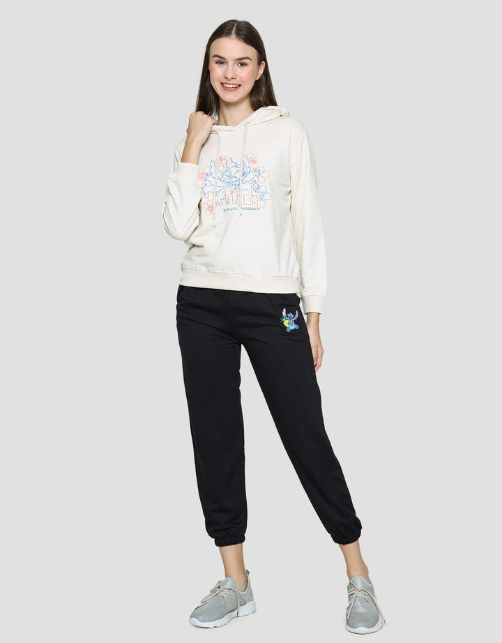 Disney Stitch Print Pullover Sweater Wanita