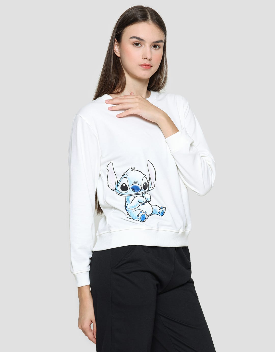Disney Stitch Print Casual Women's Sweater