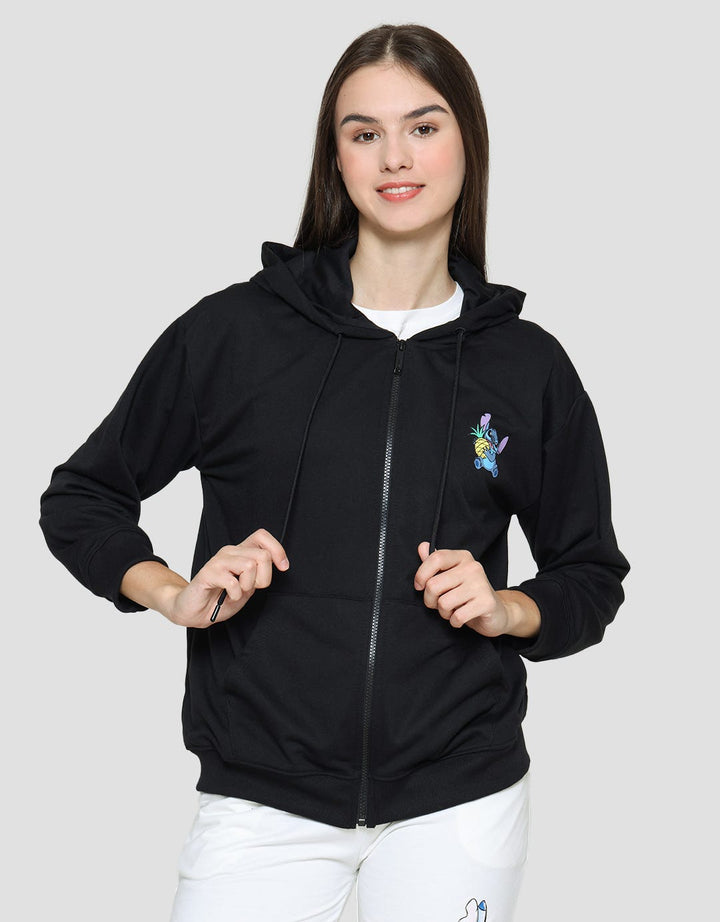 Disney Print Stitch Jaket Wanita