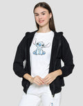 Disney Print Stitch Jaket Wanita
