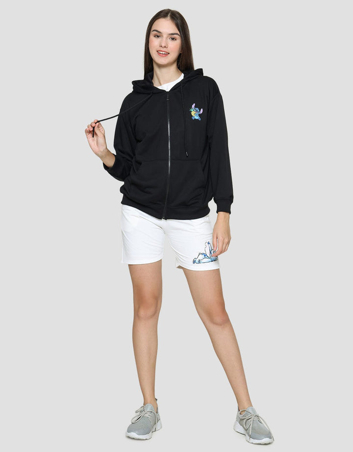 Disney Print Stitch Jaket Wanita