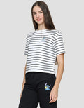 Disney Boxy Print Stitch Kaos Casual Wanita