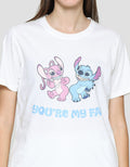 Disney Kaos Lengan Pendek Basic Wanita Print Stitch