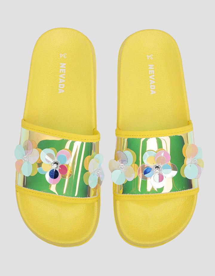 Nevada Strap With Flower Slipper Sandal Anak Perempuan
