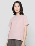 Connexion Textured Detail Kaos Wanita