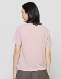 Connexion Textured Detail Kaos Wanita
