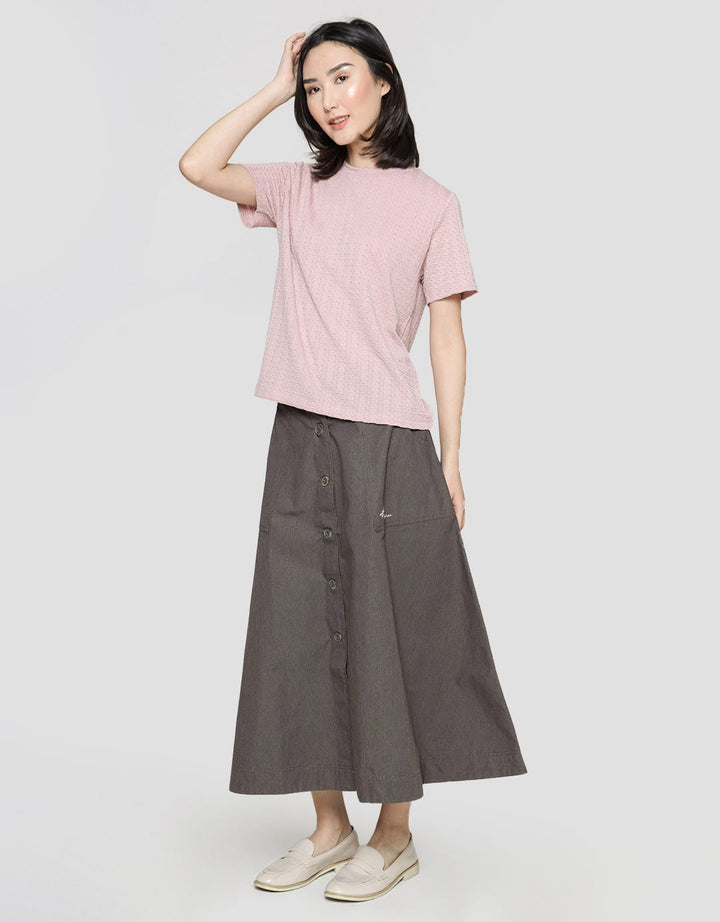 Connexion Textured Detail Kaos Wanita